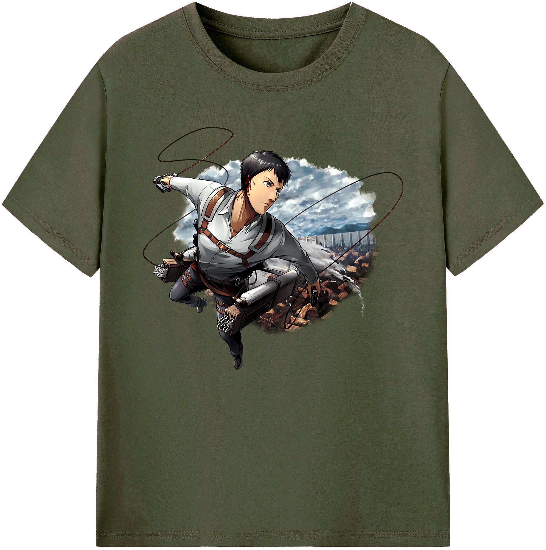 （画像用） 進撃の巨人 ベルトルト・フーバー Attack on Titan Bertholdt Hoover 綿100％ メンズ半袖Tシャツ｜肌触りやわらか＆通気性